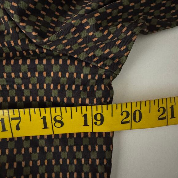 J. MCLAUGHLIN Shirt Large Catalina Cloth Brown Knit Court Polo 3/4 Sleeve 70's - Picture 12 of 13